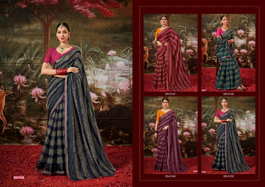 Ranjitha 5D Designer Cotton Silk Sarees