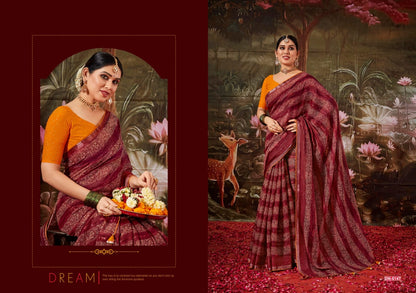 Ranjitha 5D Designer Cotton Silk Sarees