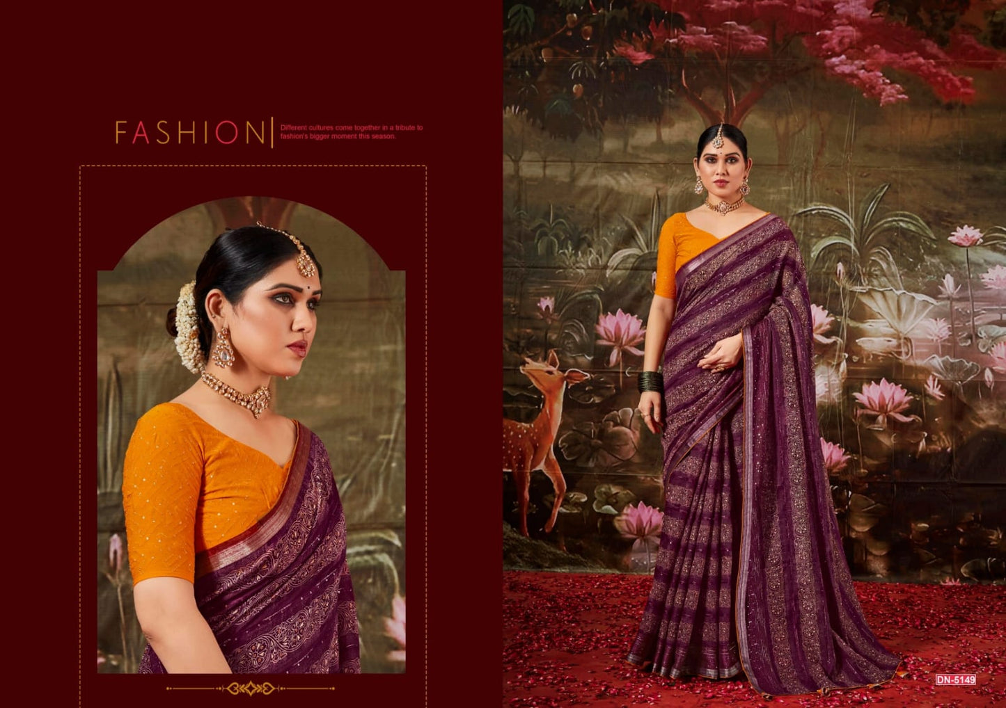 Ranjitha 5D Designer Cotton Silk Sarees