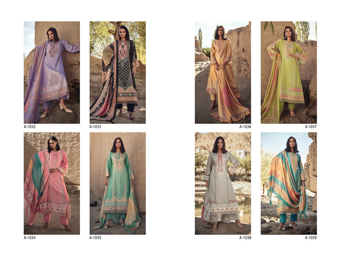 Raqeeb Shell Raqeeb Aiqa Pashmina Suits – Kavya Style Plus