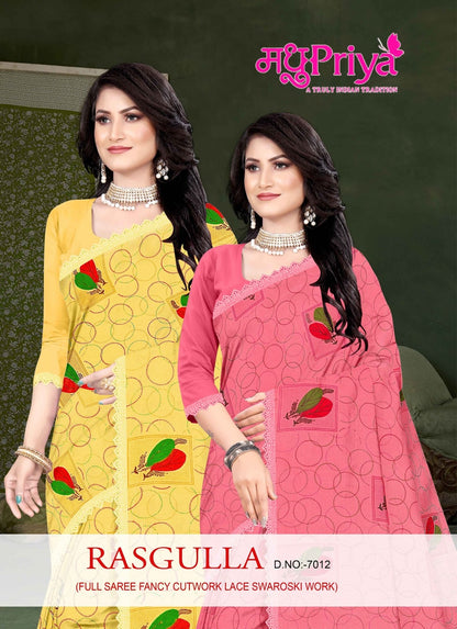 Rasgulla-7012 Madhupriya Chiffon Sarees