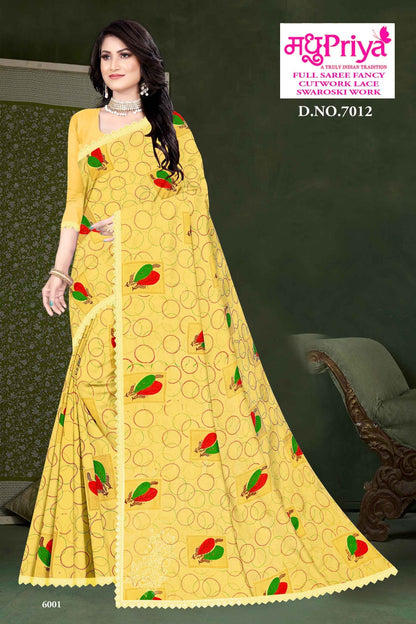 Rasgulla-7012 Madhupriya Chiffon Sarees
