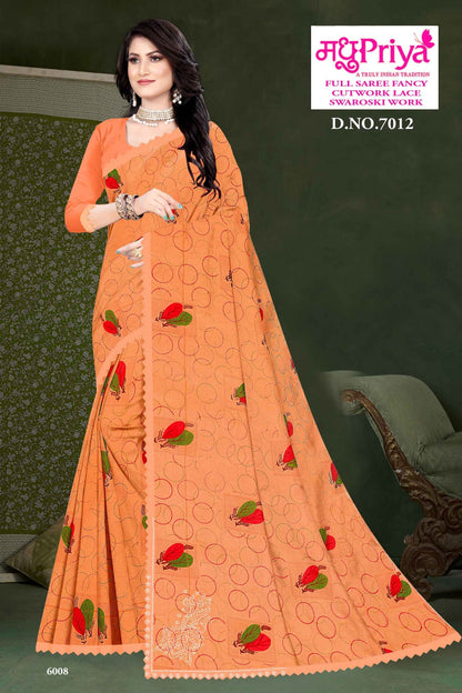 Rasgulla-7012 Madhupriya Chiffon Sarees