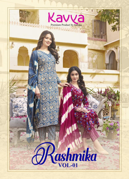 Rashmika Vol 1 Kavya Rayon Readymade Pant Style Suits