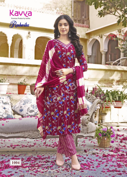 Rashmika Vol 1 Kavya Rayon Readymade Pant Style Suits