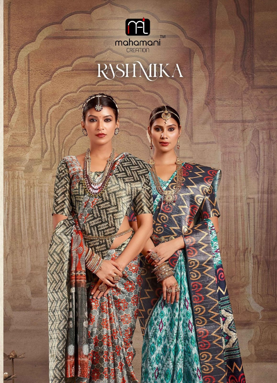 rashmika mandanna in green silk saree | Fashionworldhub