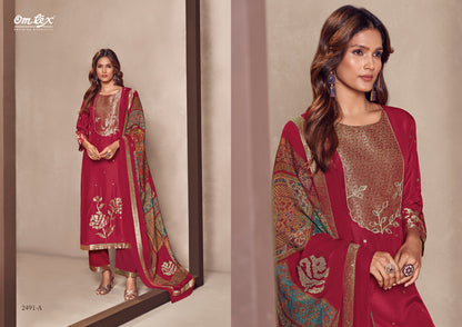 Rasika Omtex Banarsi Jacquard Pant Style Suits