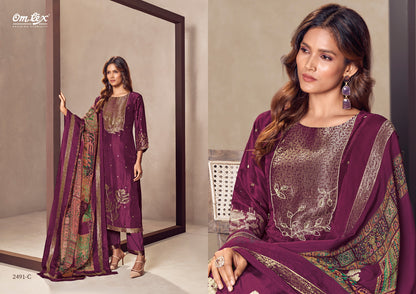 Rasika Omtex Banarsi Jacquard Pant Style Suits