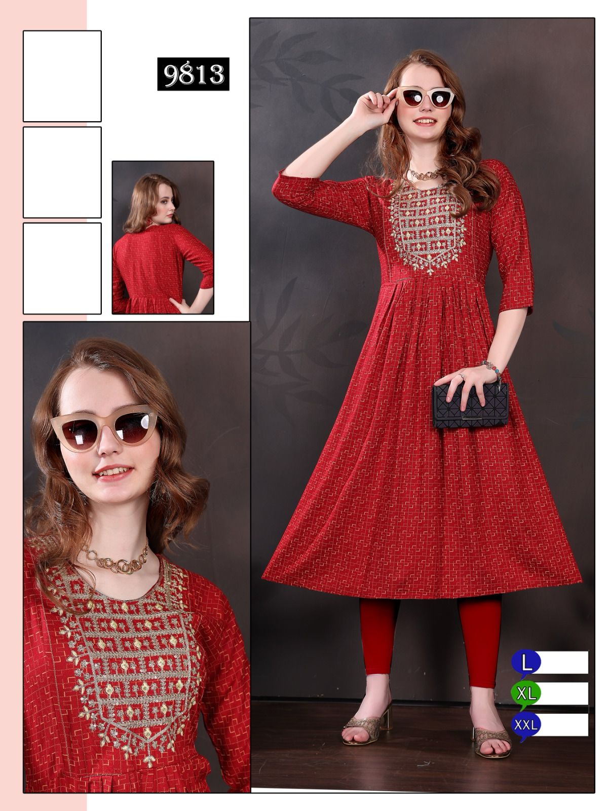Rayon-0201 Mmc Anarkali Kurtis