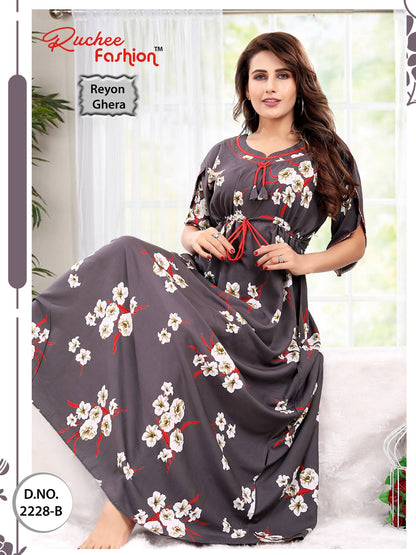 Rayon-1002 Ruchee Fashion Night Gowns