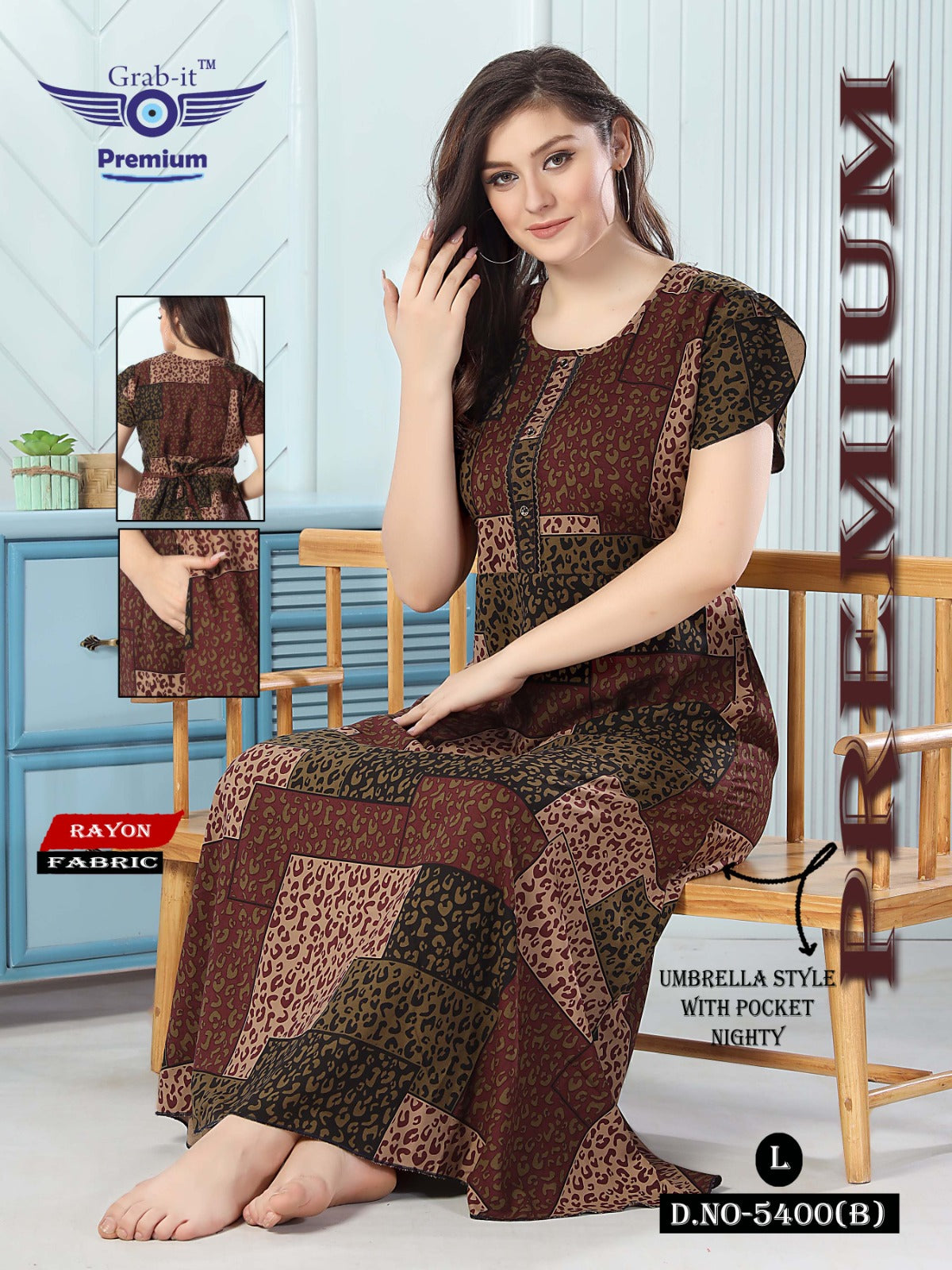 Rayon-2401 Grab It Night Gowns