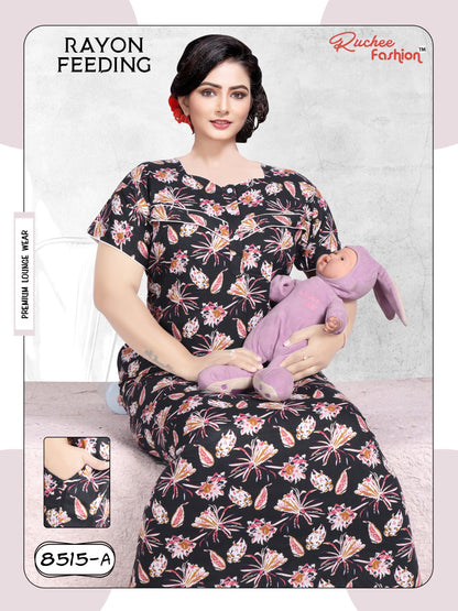 Rayon-2612 Ruchee Fashion Feeding Night Gown
