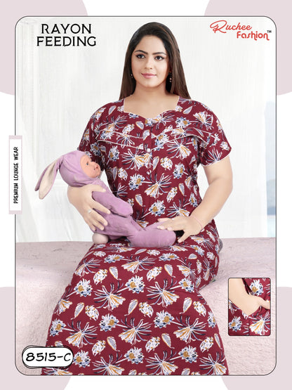 Rayon-2612 Ruchee Fashion Feeding Night Gown