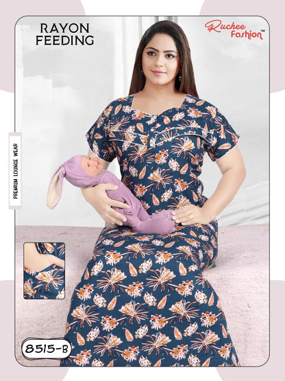 Rayon-2612 Ruchee Fashion Feeding Night Gown