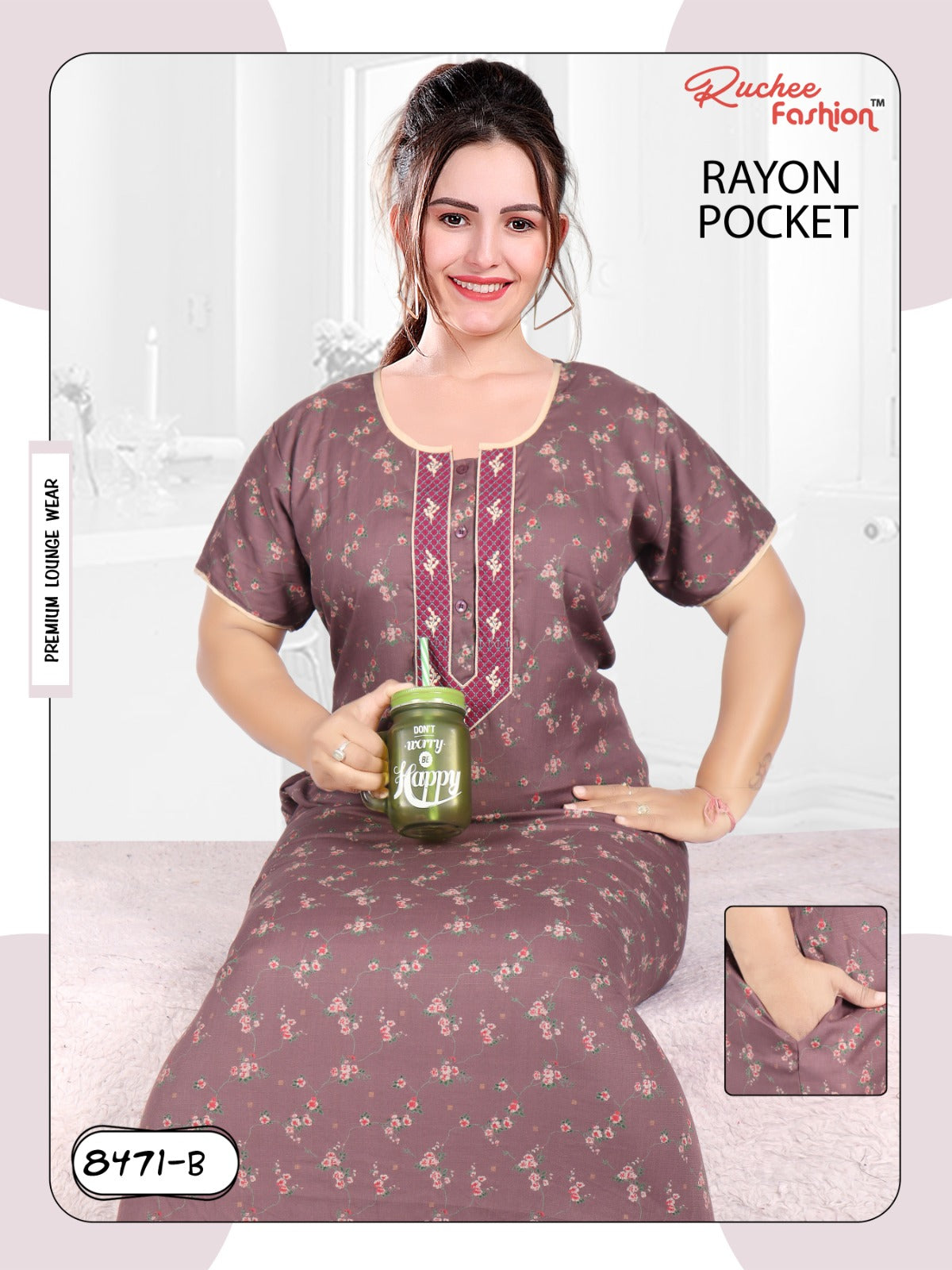 Rayon 061223 Ruchee Fashion Night Gowns