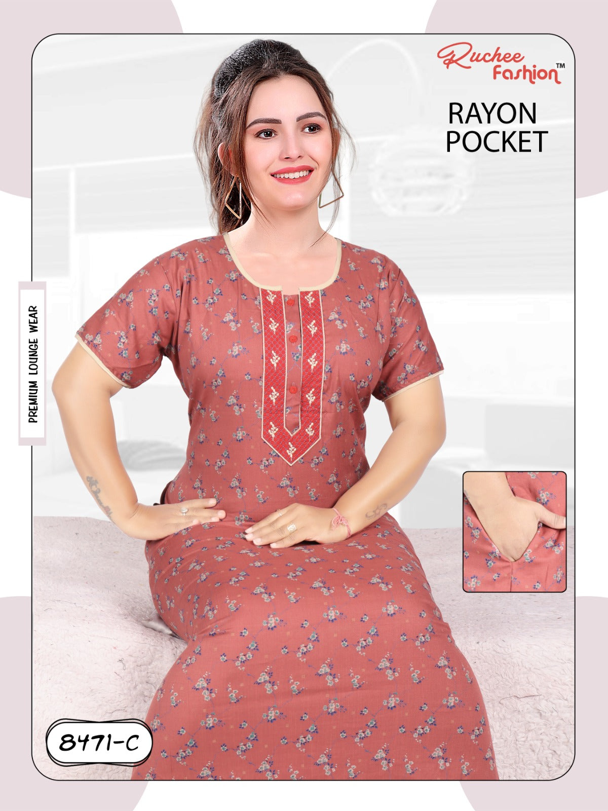 Rayon 061223 Ruchee Fashion Night Gowns