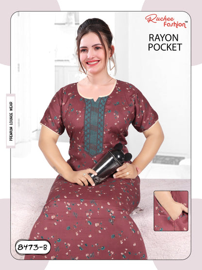 Rayon 061223 Ruchee Fashion Night Gowns