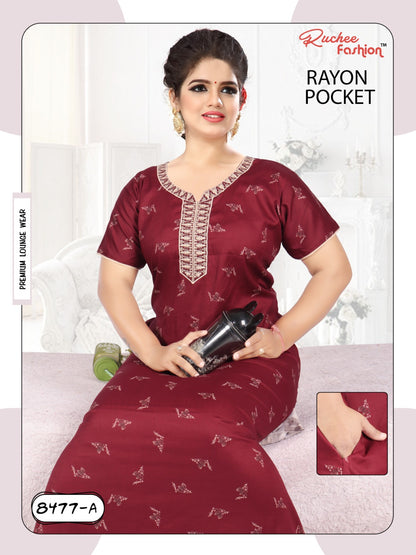 Rayon 061223 Ruchee Fashion Night Gowns