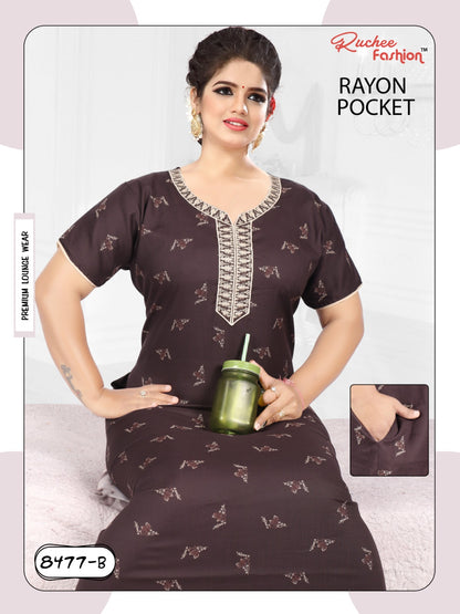 Rayon 061223 Ruchee Fashion Night Gowns