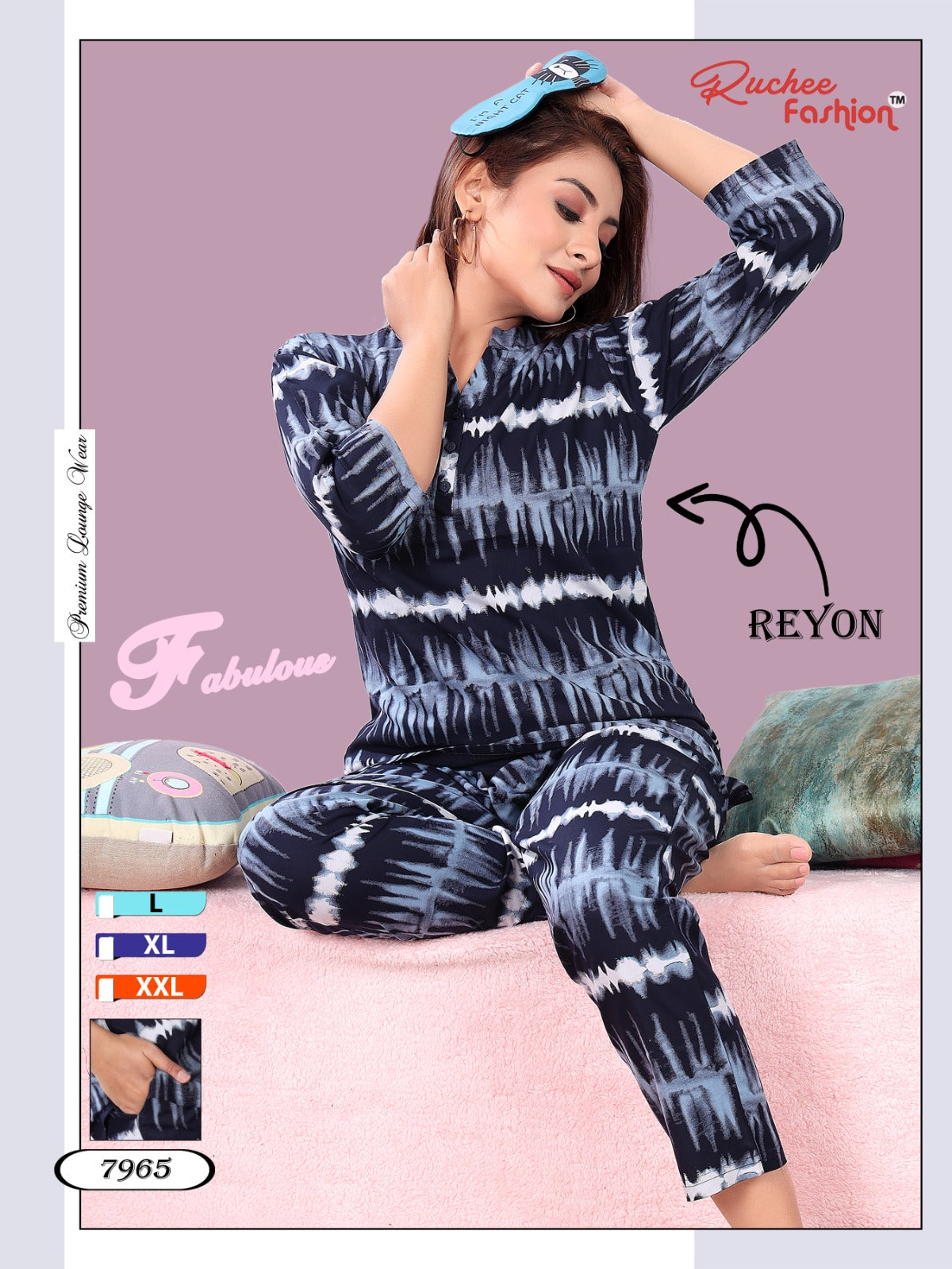 Rayon 1023 Ruchee Fashion Kurta Night Suits