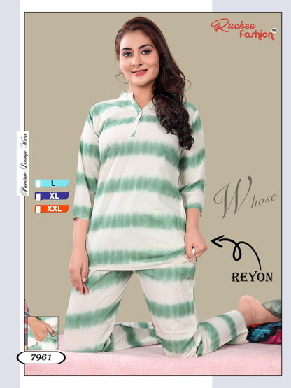 Rayon 1023 Ruchee Fashion Kurta Night Suits