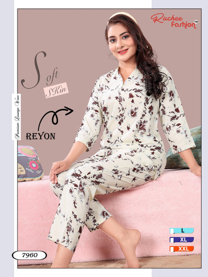 Rayon 1023 Ruchee Fashion Kurta Night Suits