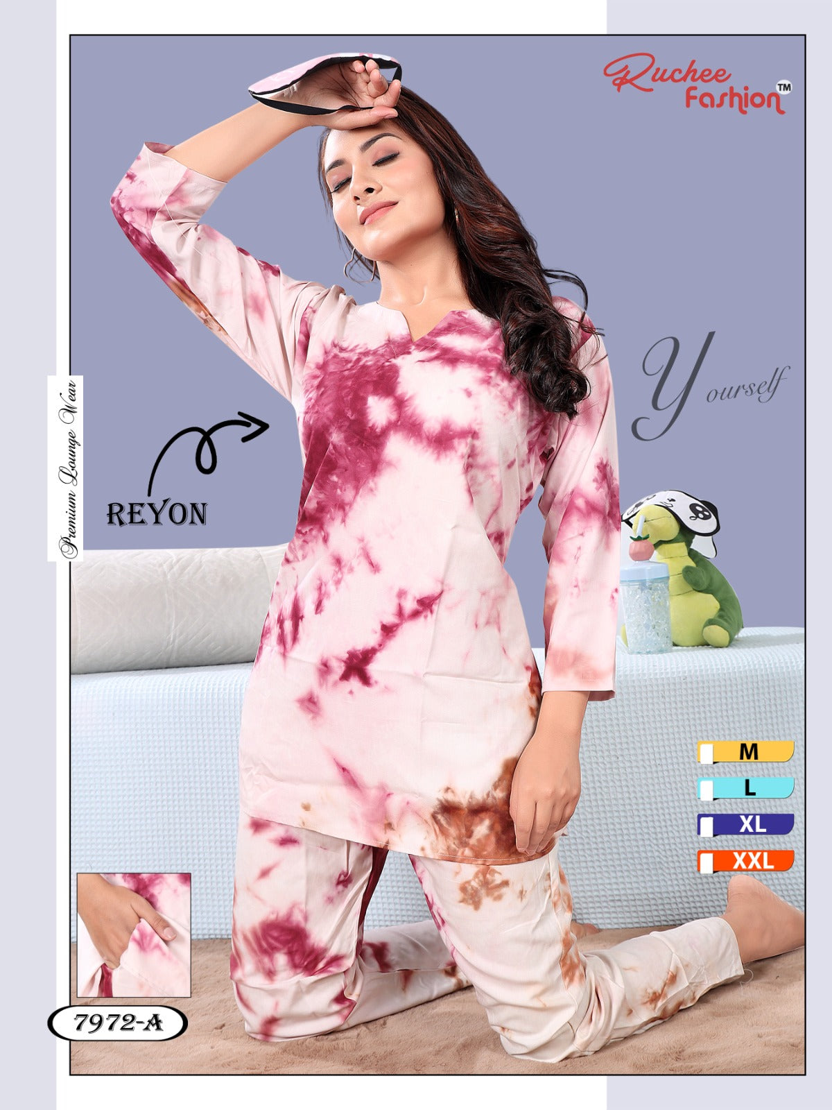 Brown Cotton Elephant Print Night Suit Set with Payjama – Sanskruti Homes