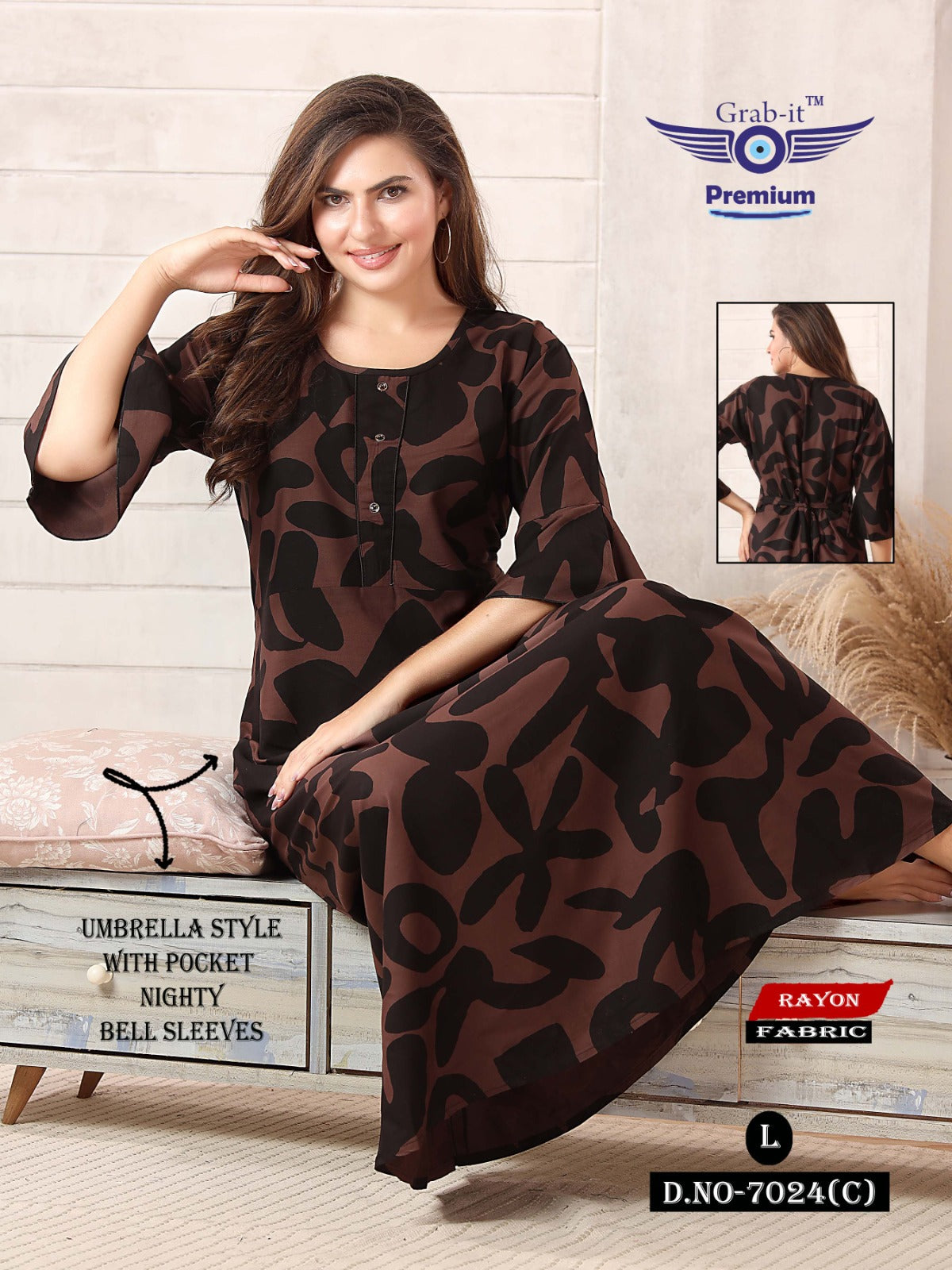 Rayon 1312 Grab It Night Gowns