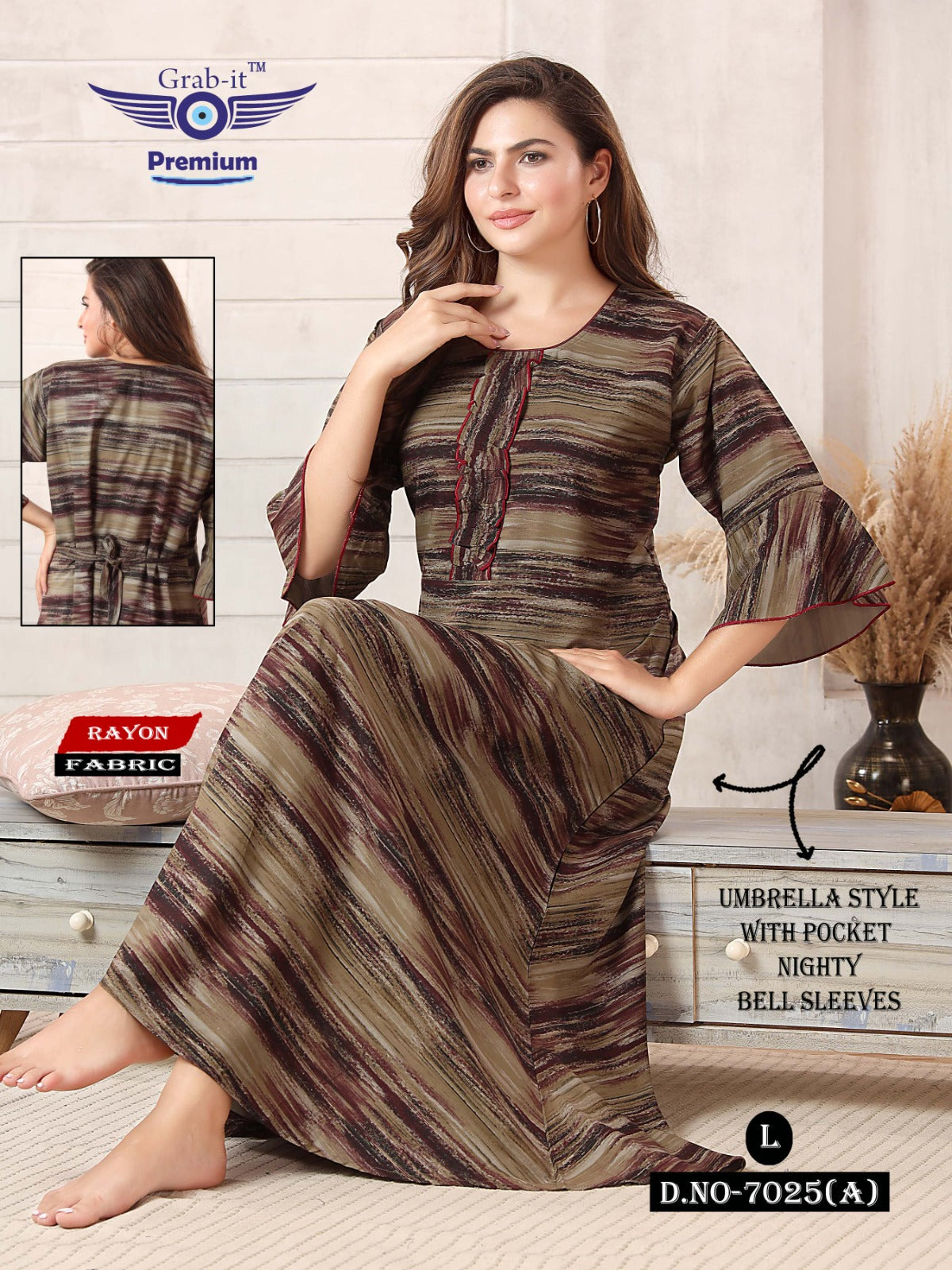 Rayon 1312 Grab It Night Gowns