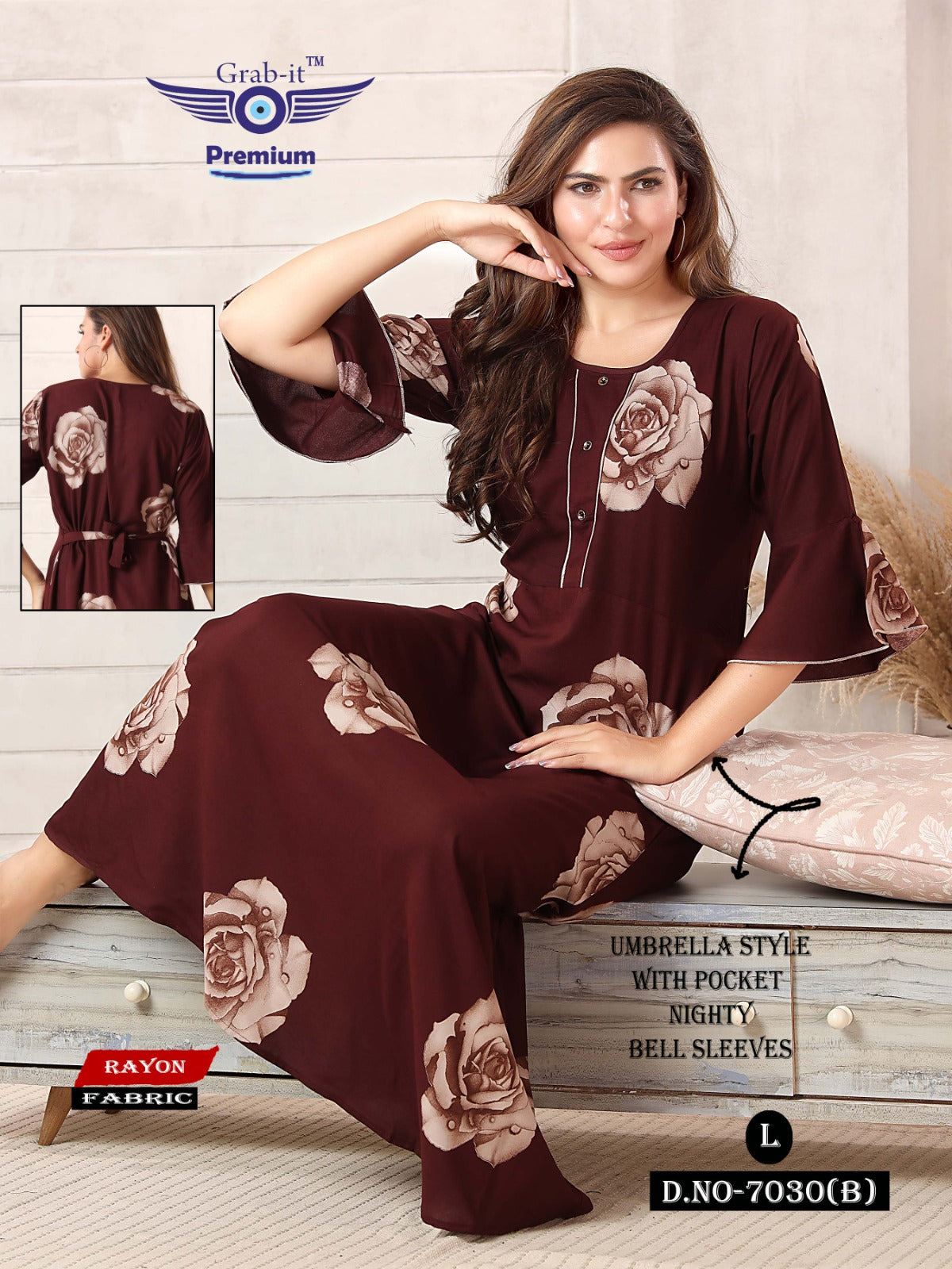 Rayon 1312 Grab It Night Gowns