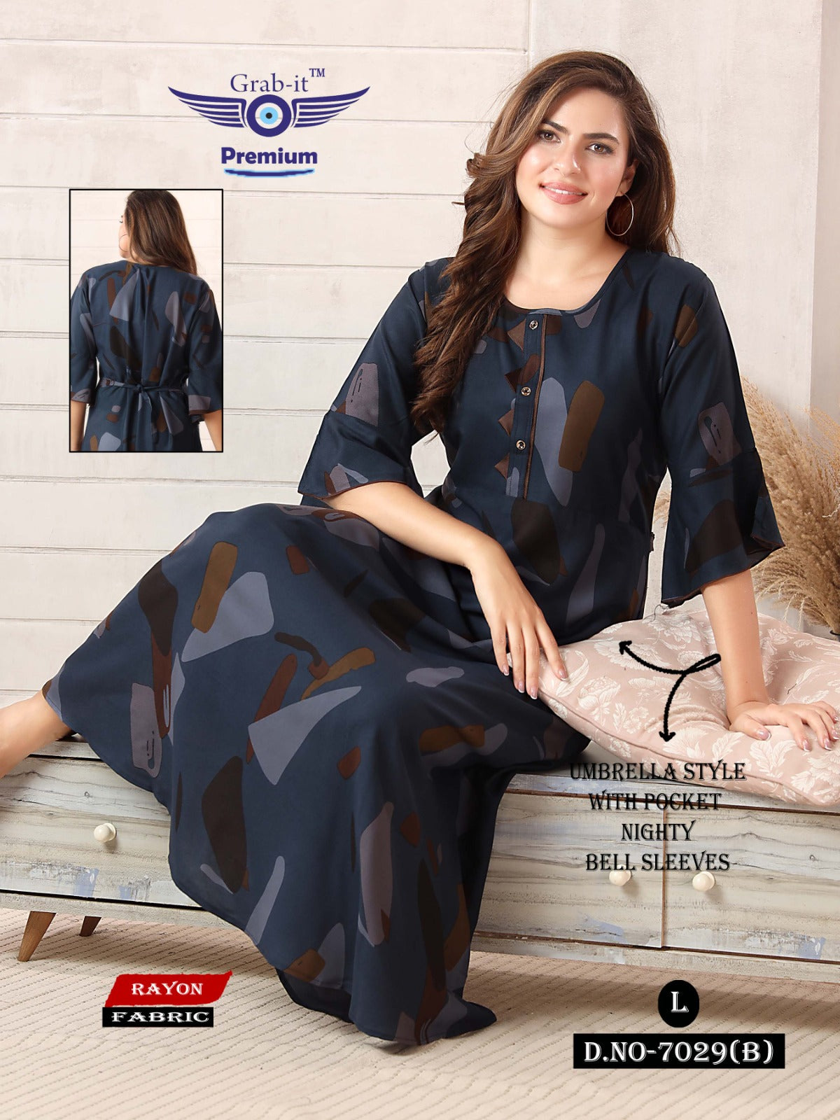 Rayon 1312 Grab It Night Gowns