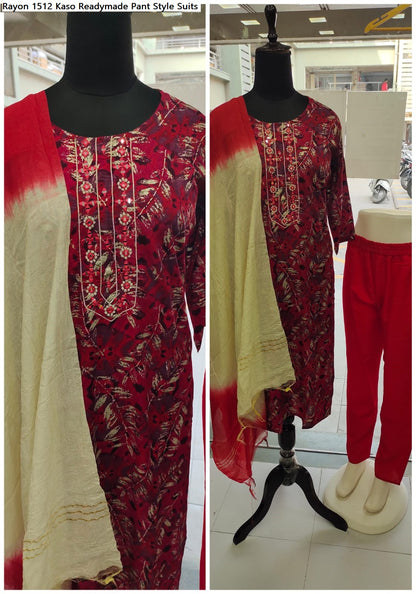 Rayon 1512 Kaso Readymade Pant Style Suits