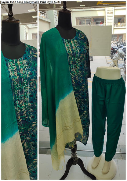 Rayon 1512 Kaso Readymade Pant Style Suits
