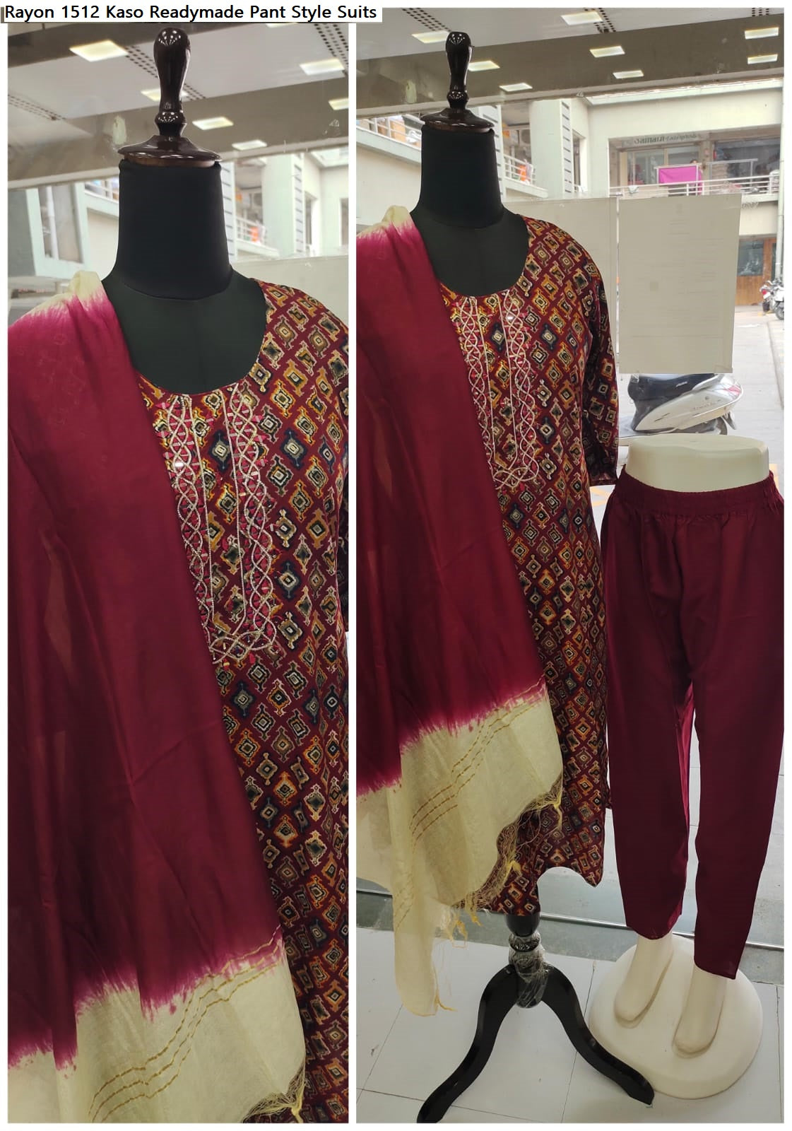 Rayon 1512 Kaso Readymade Pant Style Suits