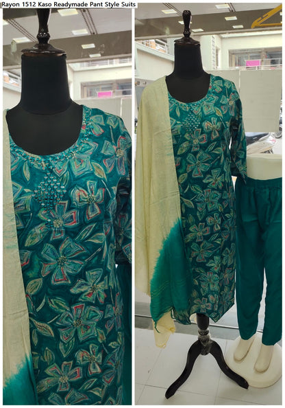 Rayon 1512 Kaso Readymade Pant Style Suits