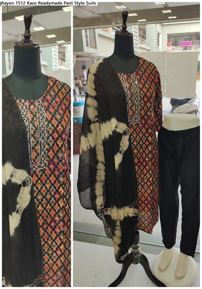 Rayon 1512 Kaso Readymade Pant Style Suits