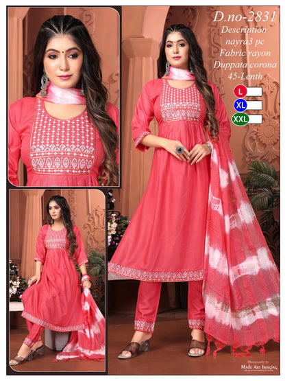 Rayon 2211 Globe Readymade Pant Style Suits