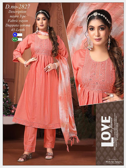 Rayon 2211 Globe Readymade Pant Style Suits