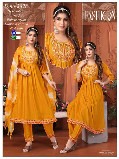 Rayon 2211 Globe Readymade Pant Style Suits