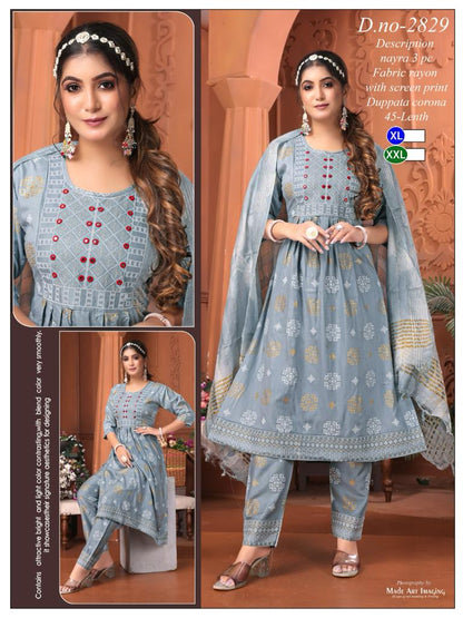 Rayon 2211 Globe Readymade Pant Style Suits