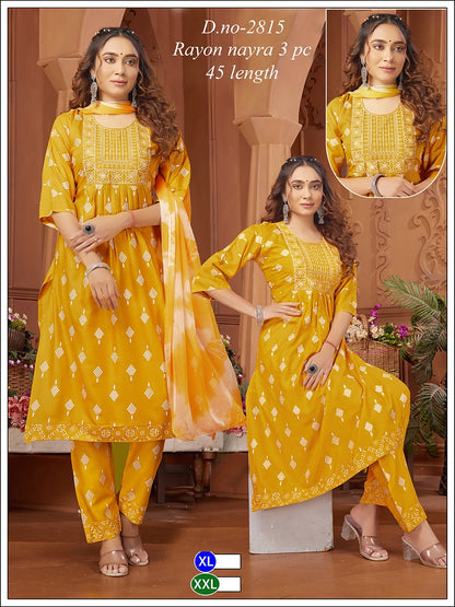 Rayon 2211 Globe Readymade Pant Style Suits