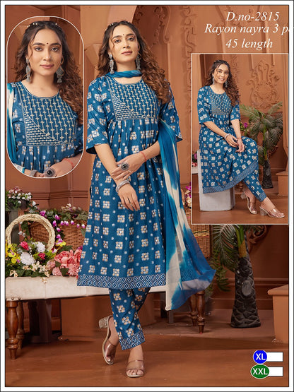 Rayon 2211 Globe Readymade Pant Style Suits