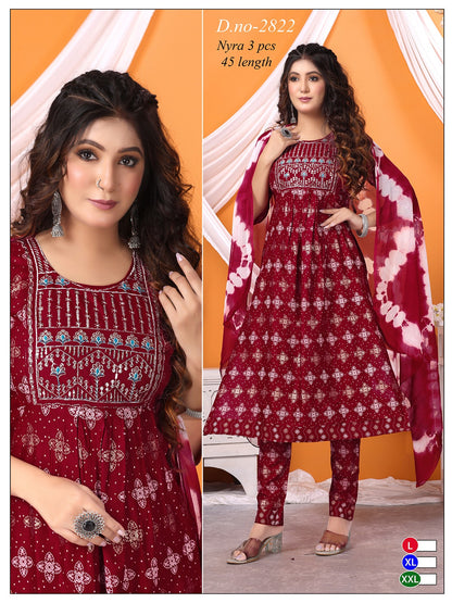 Rayon 2211 Globe Readymade Pant Style Suits