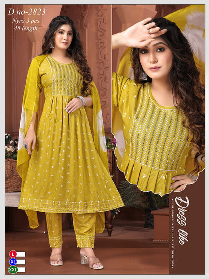 Rayon 2211 Globe Readymade Pant Style Suits