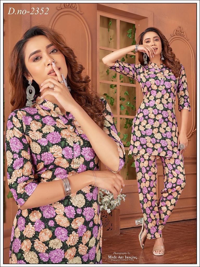 Rayon 2311 Globe Co Ord Set