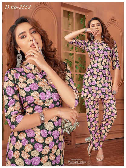 Rayon 2311 Globe Co Ord Set