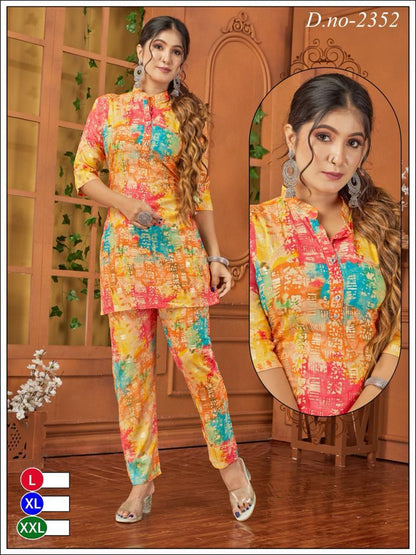 Rayon 2311 Globe Co Ord Set