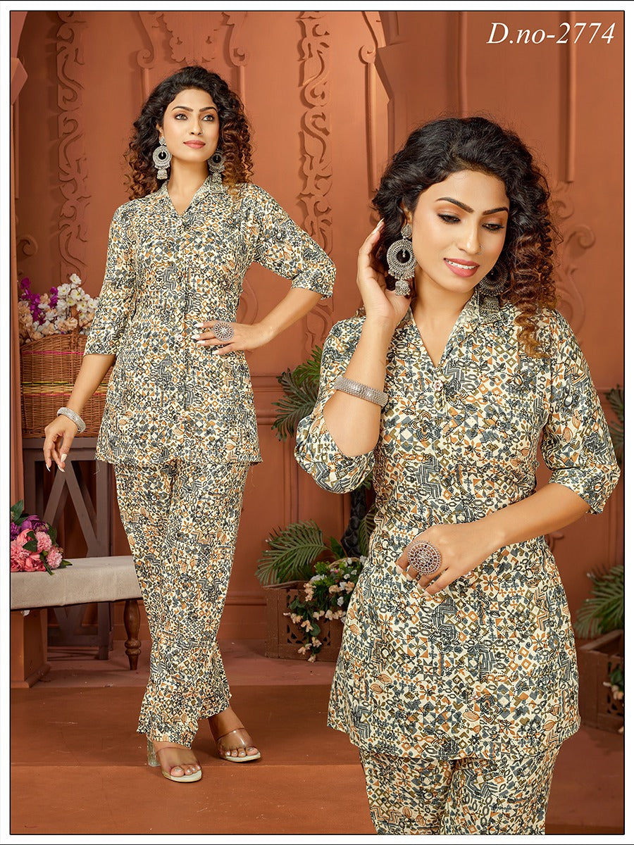 Rayon 2311 Globe Co Ord Set