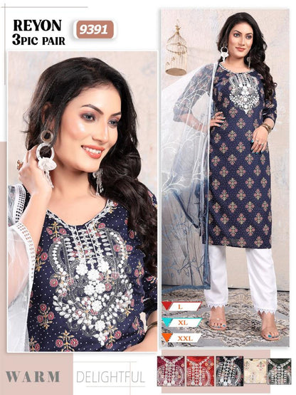 Rayon 2710 Mmc Readymade Pant Style Suits