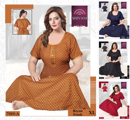 Rayon Frock 2011 Shivani Night Gowns